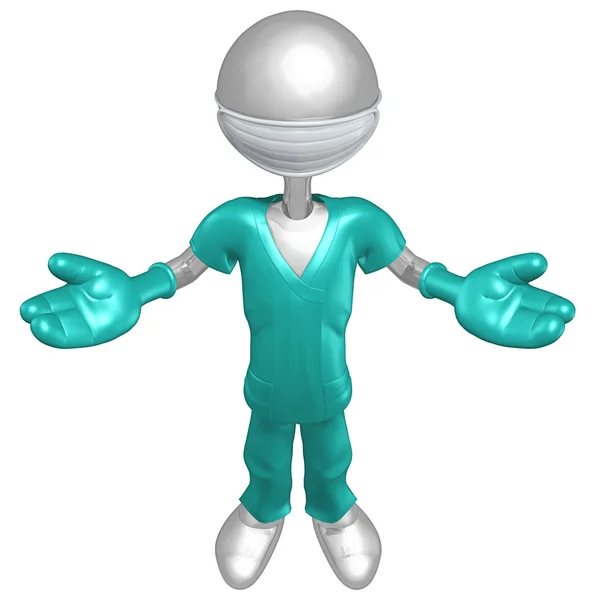 Medico personaggio 3D — Foto Stock