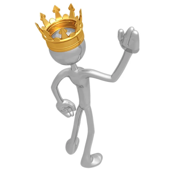 King Waving — Stock Photo, Image