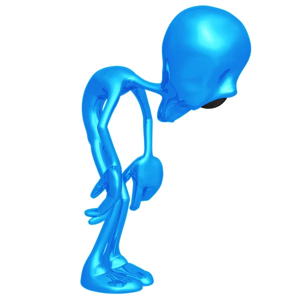 Depressed Alien — Stock Photo, Image