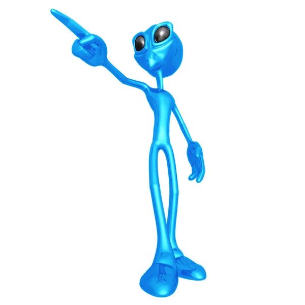 Pointing Alien — Stock Photo, Image