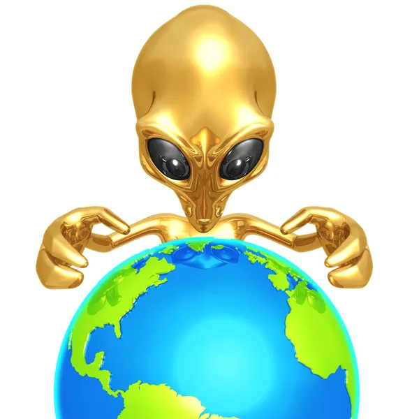 Alien Global Domination — Stock Photo, Image