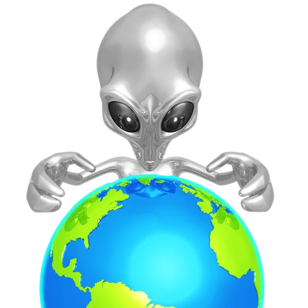 Dominación global alienígena — Foto de Stock