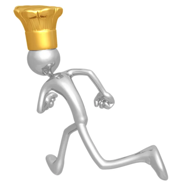 Chef Running — Stock Photo, Image