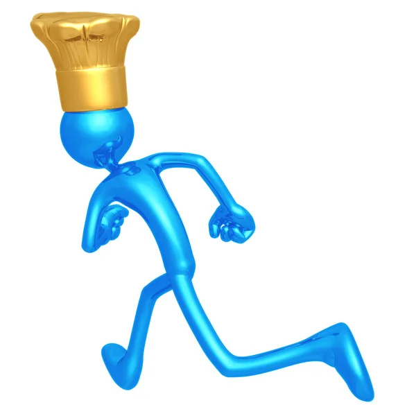 Chef Running — Stock Photo, Image