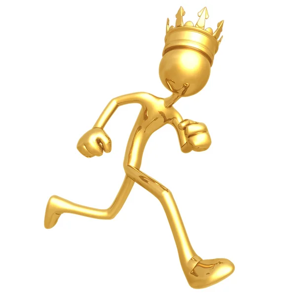 King Running — Stock Photo, Image