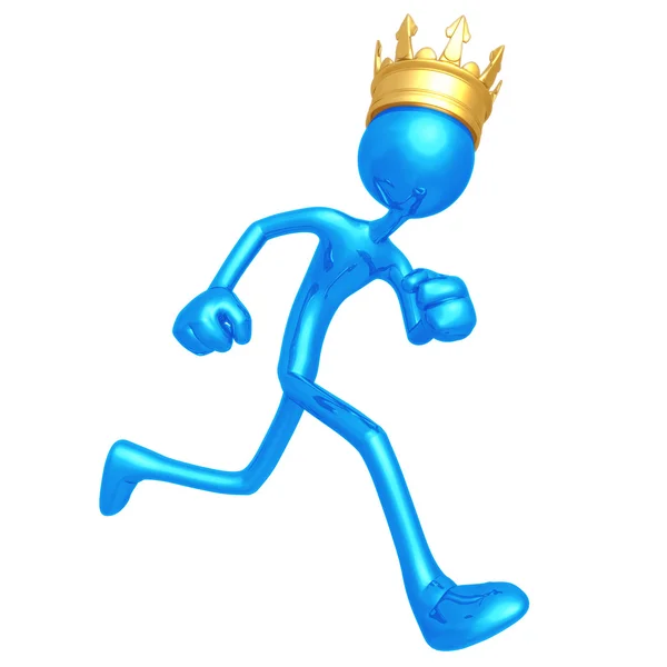 King Running — Stock Photo, Image