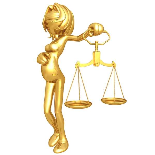 Pregnant Lady Justice — Stock Photo, Image