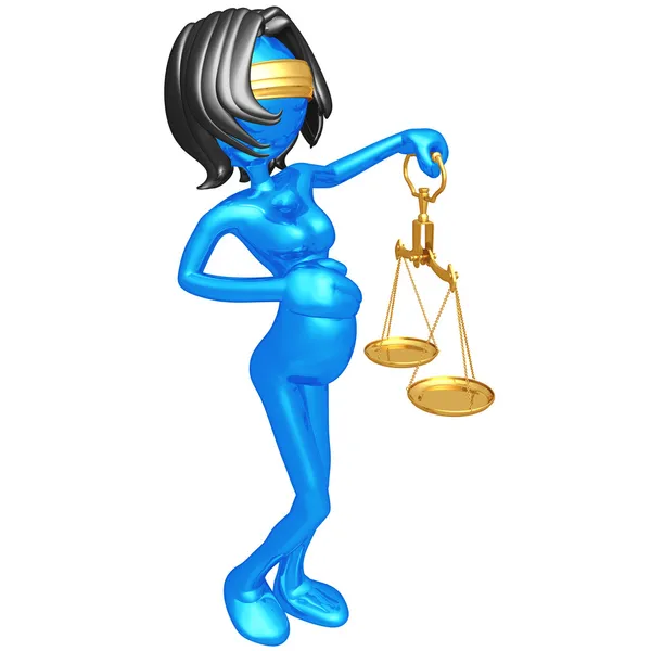 Pregnant Lady Justice — Stock Photo, Image