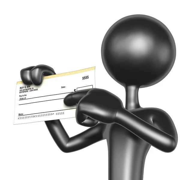 Blank Check — Stock Photo, Image