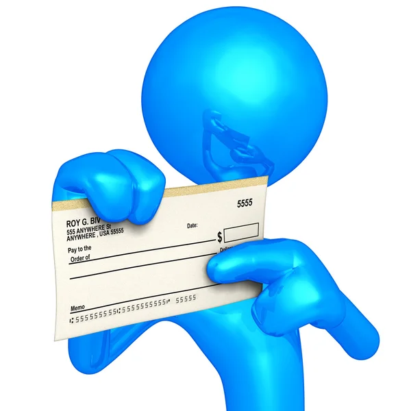 Blank Check — Stock Photo, Image