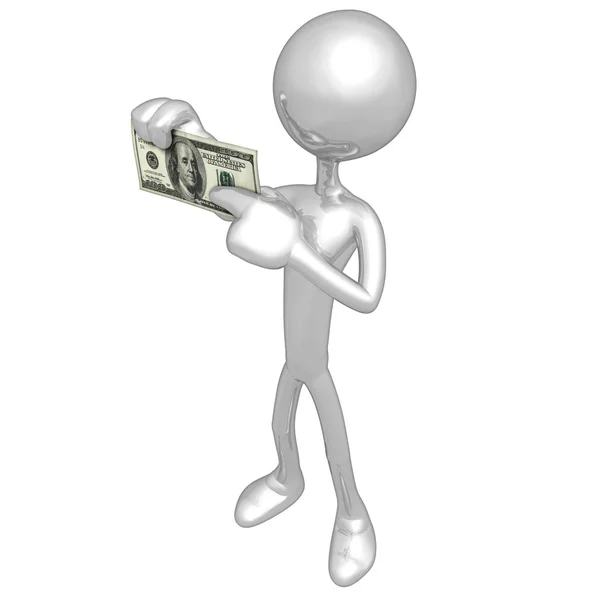 Guy With Money — Stock Photo, Image