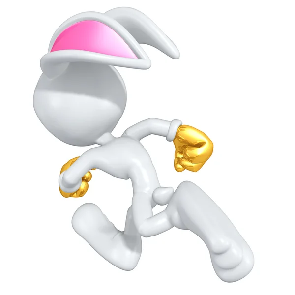 Mini Gold Guy Easter Bunny — Stock Photo, Image