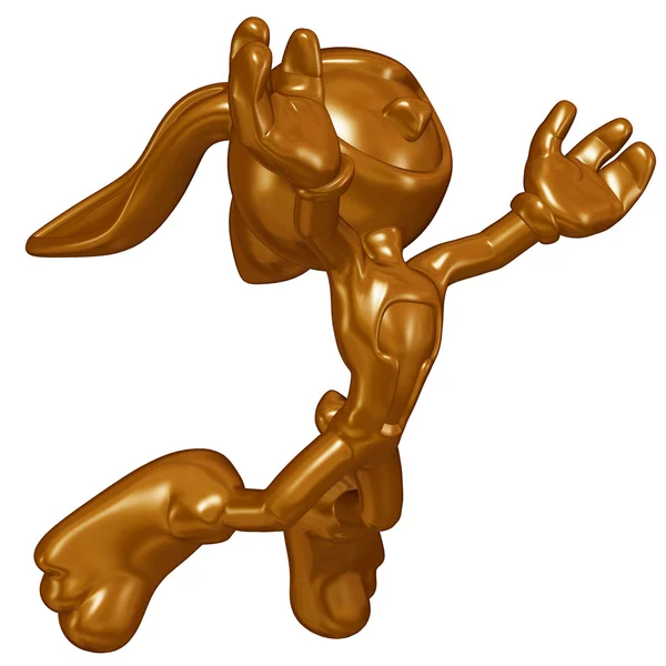 Mini Chocolate Easter Bunny — Stock Photo, Image