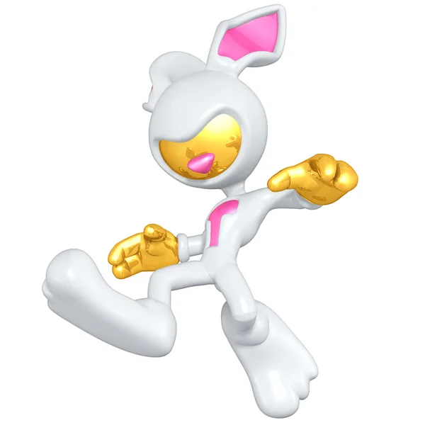 Mini Gold Guy Easter Bunny — Stock Photo, Image