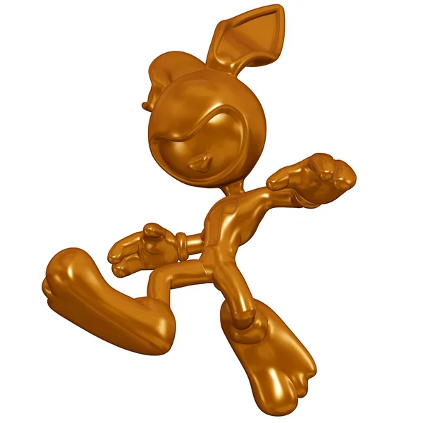 Mini Coelho de Páscoa de Chocolate — Fotografia de Stock