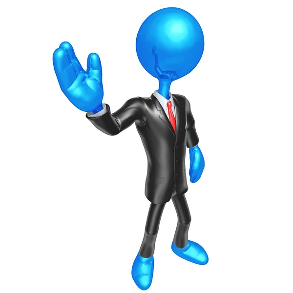 Personaje del hombre de negocios 3D — Foto de Stock
