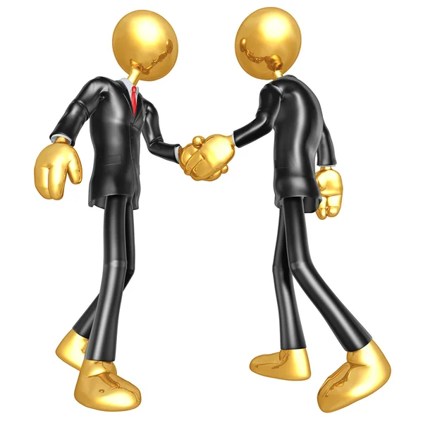 3D Businessmen Shaking Hands — Stock Photo, Image