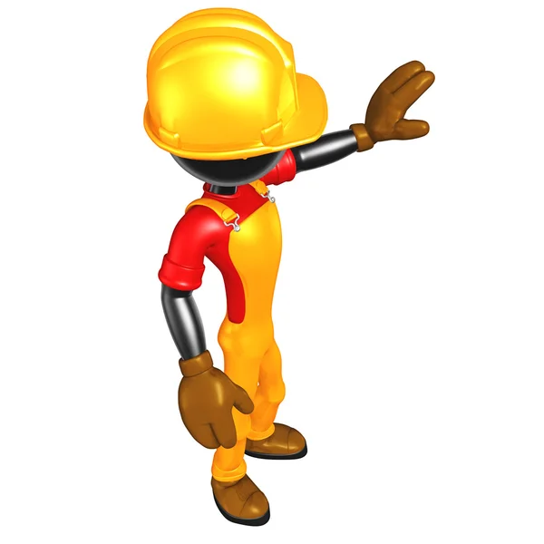 3D Construction Worker — Stock Photo, Image