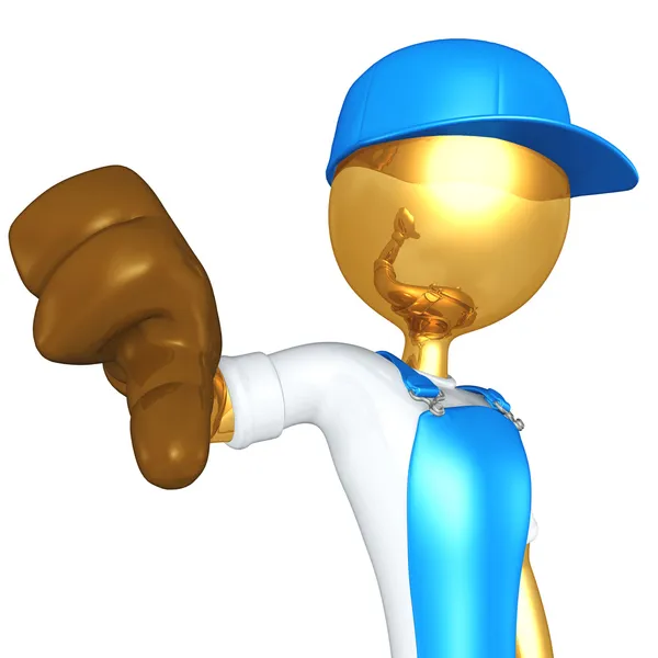 3D işçisi karakter — Stok fotoğraf