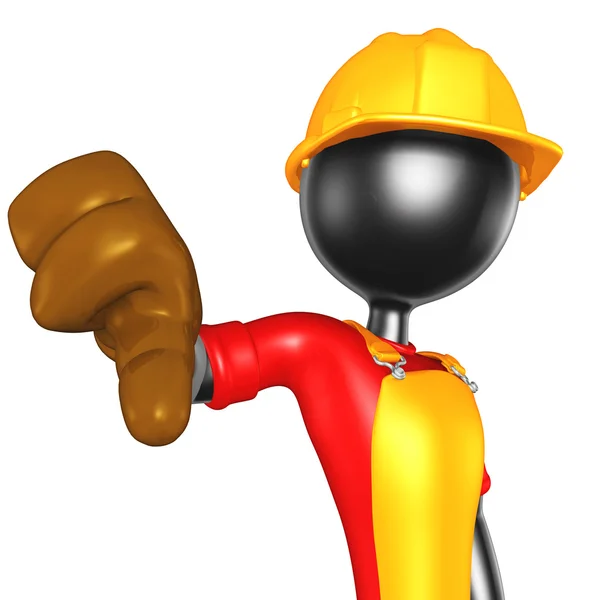 3D Construction Worker — Stock Photo, Image