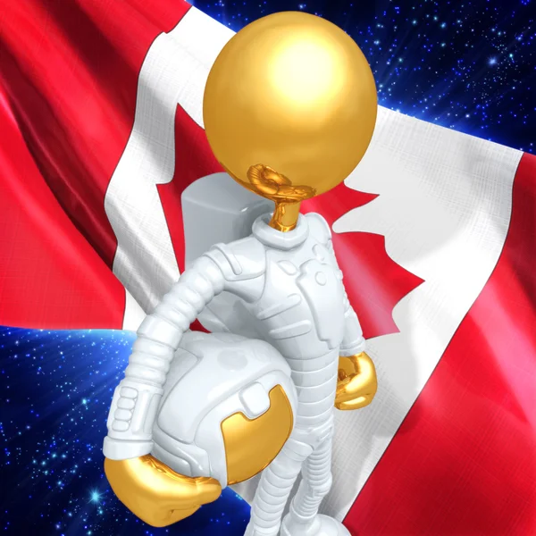 Gold Guy Astronaut — Stock Photo, Image