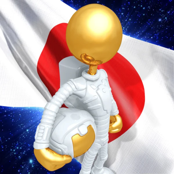 Goldmann-Astronaut — Stockfoto