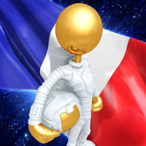 Gouden jongen astronaut — Stockfoto