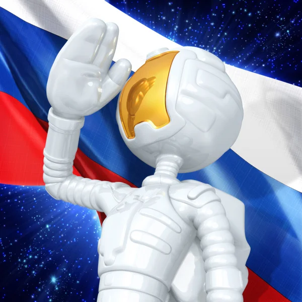 Astronauta chico de oro — Foto de Stock