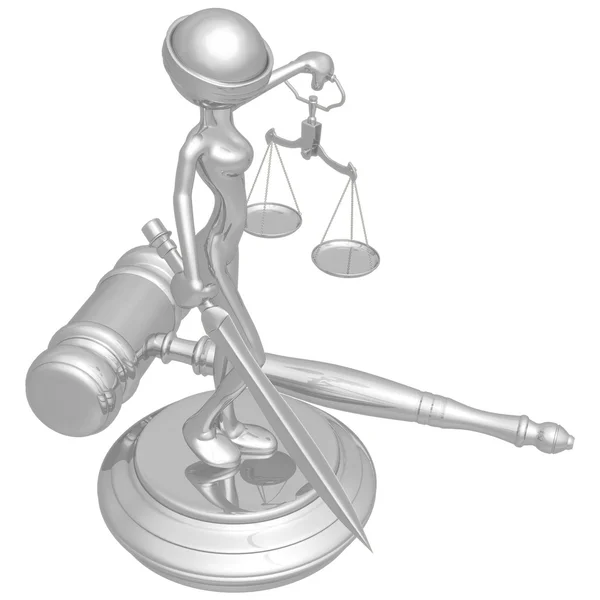 Vrouwe Justitia — Stockfoto