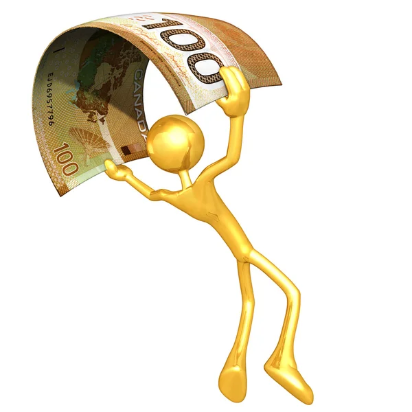 3D Character With Money — Stock Photo, Image