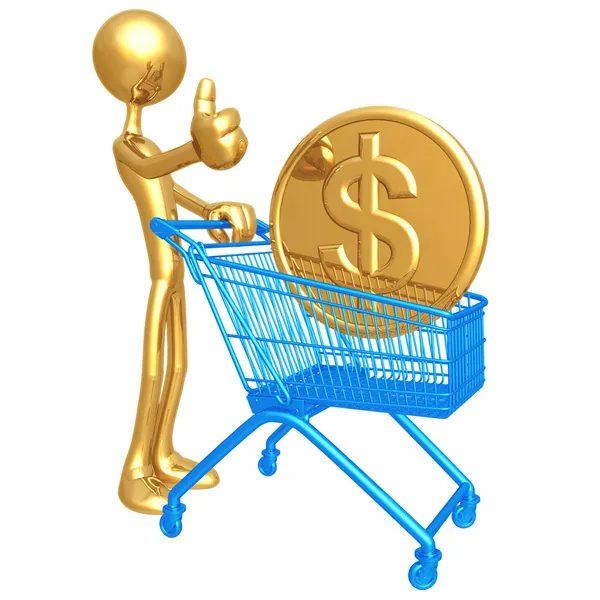 Shopping Cart coin — Stock Photo, Image