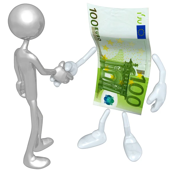 Money Handshake — Stock Photo, Image