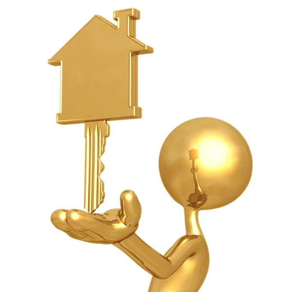 Presenting House Key — Stock Photo, Image