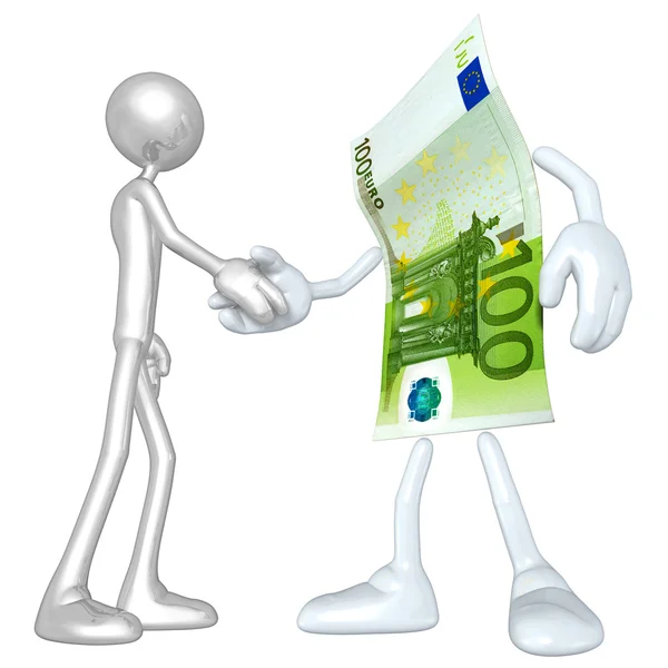 Money Handshake — Stock Photo, Image