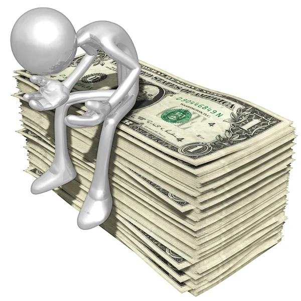 3D-teken met geld — Stockfoto