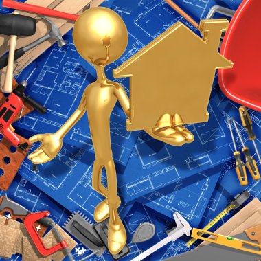 arka plan üzerinde ev concept