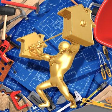 arka plan üzerinde ev concept