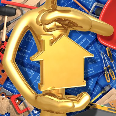 arka plan üzerinde ev concept