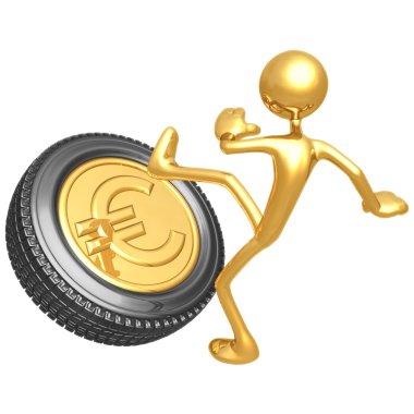 Altın euro lastik tekme