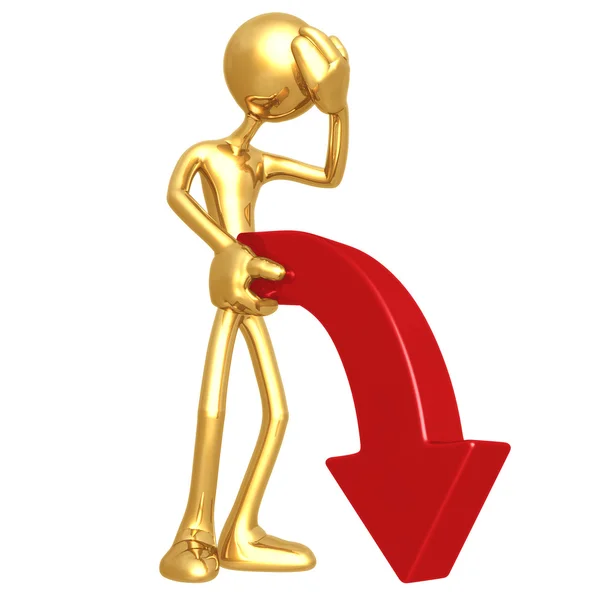 yumuşak düşüş piyasa trendi ok