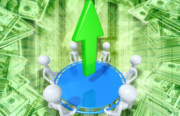 Safety Net Business Arrow — Stock Photo, Image