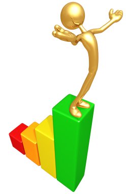 3D karakter grafik başarı bar