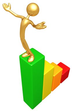 3D karakter grafik başarı bar