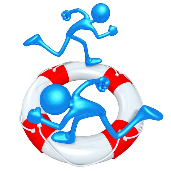 Life Preserver Runners — Stock Photo, Image