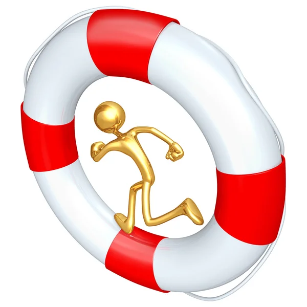 Lifebuoy corridore — Foto Stock