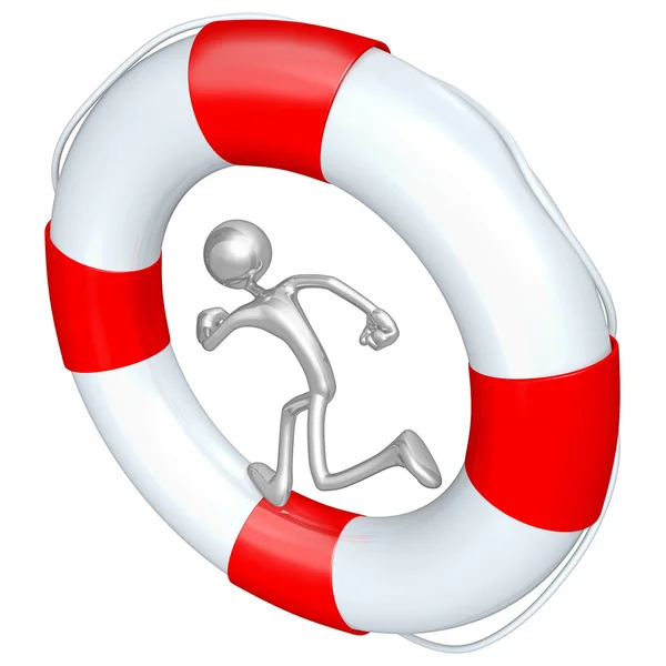 Lifebuoy Runner — Stock Photo, Image