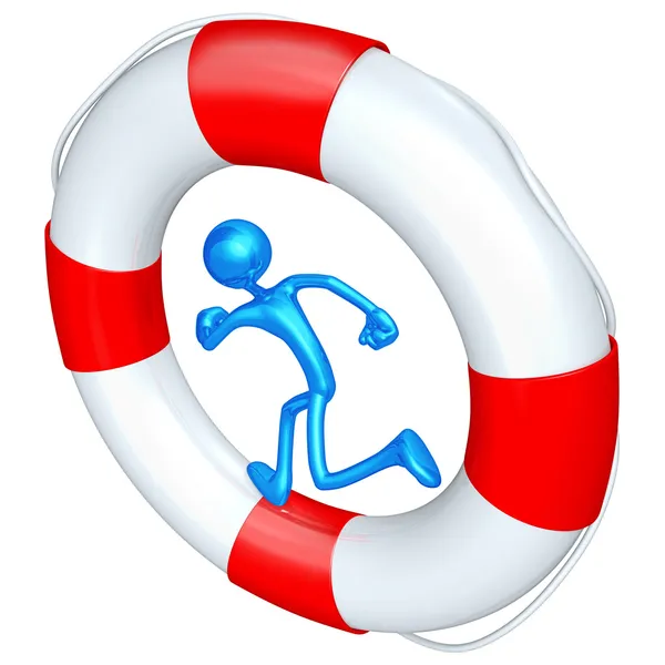 Lifebuoy Runner — Stock Photo, Image