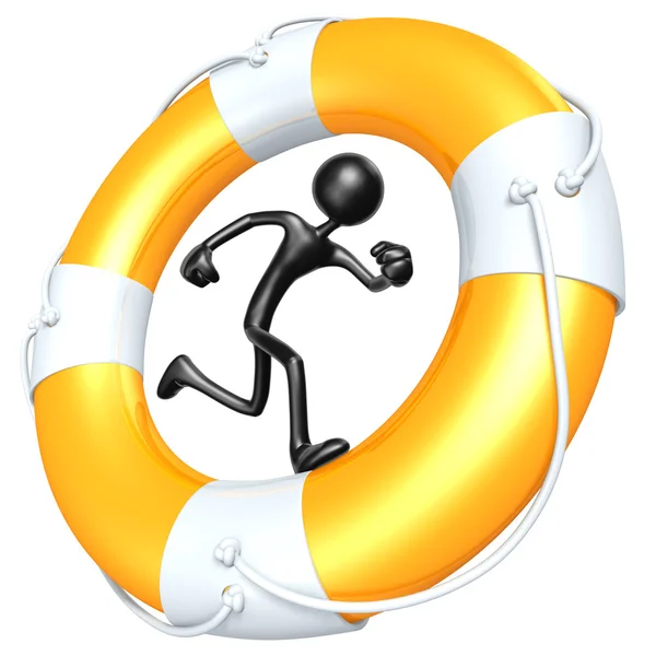 Lifebuoy Runner — Stock Photo, Image