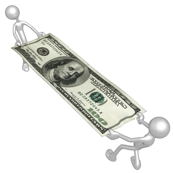 Stretching Money — Stock Photo, Image