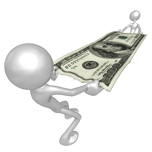 Stretching Money — Stock Photo, Image